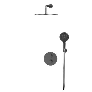 Душевой комплект термостатический WHITECROSS Y YSET08TOPGM оружейная сталь